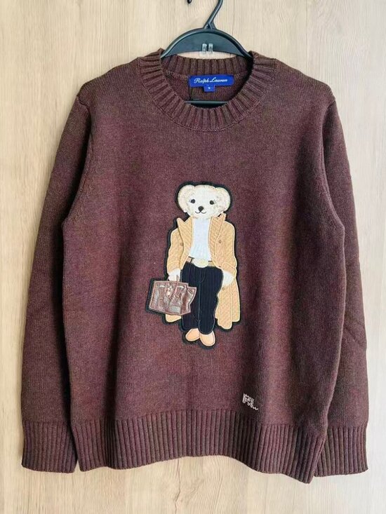 Ralph Lauren Sweaters - Ralph Lauren Purple Label Bear Cashmere Sweater